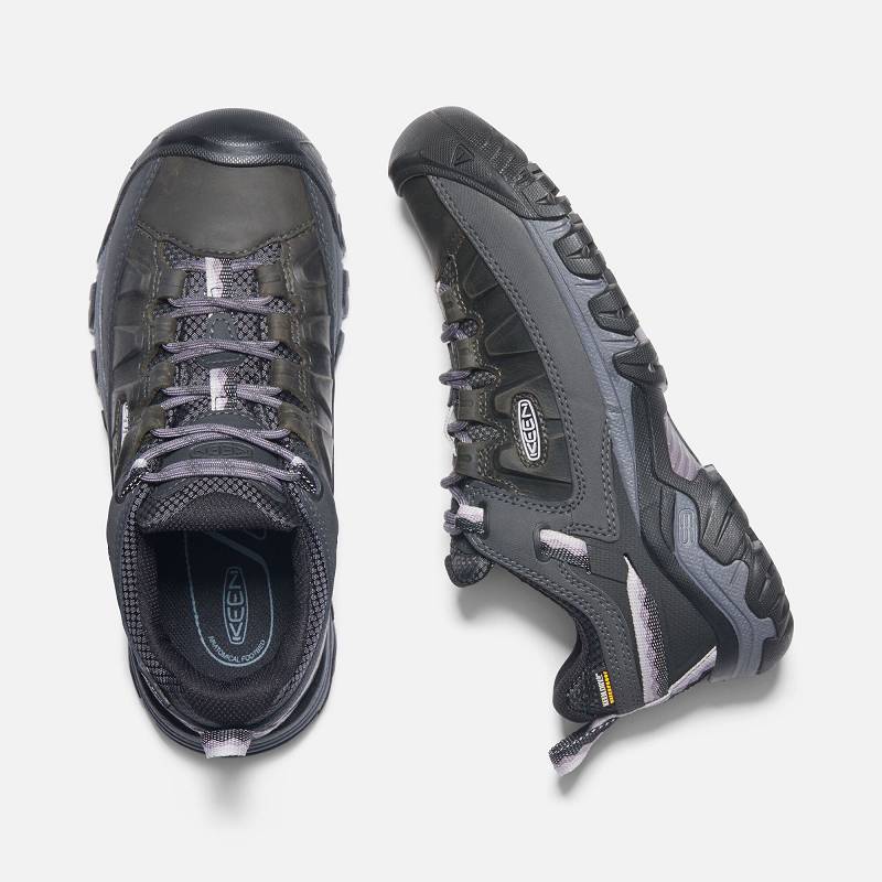 Keen Targhee III Waterproof Wanderschuhe Damen DE-91764 Black/Thistle - Keen Damenschuhe Schwarz